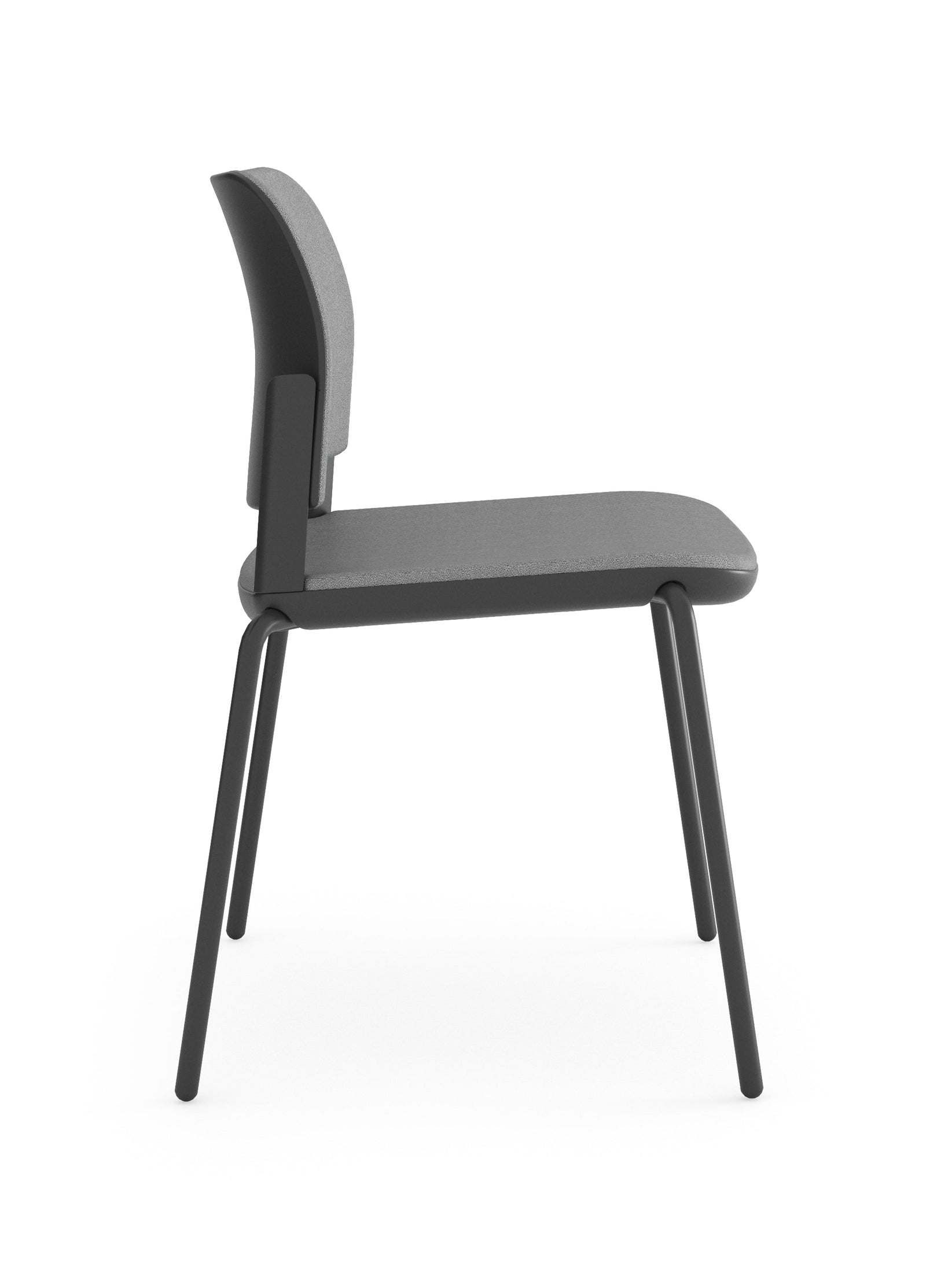 Silla Visitante CIAO OHV-12n Negro - lateral