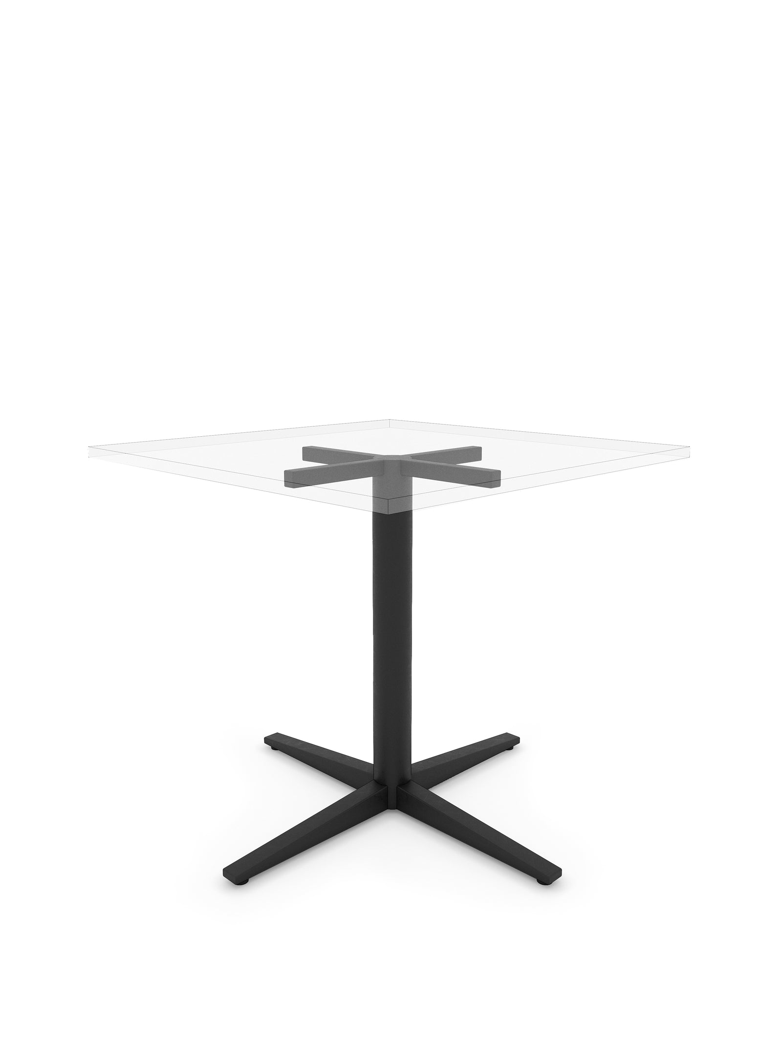 Mesa PEDESTAL 300-BL con cubierta cuadrada