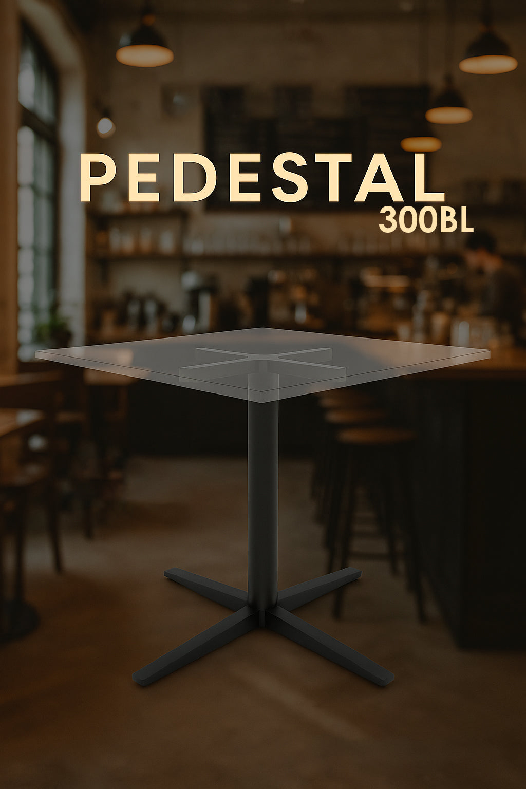 Mesa PEDESTAL 300-BL ambientada