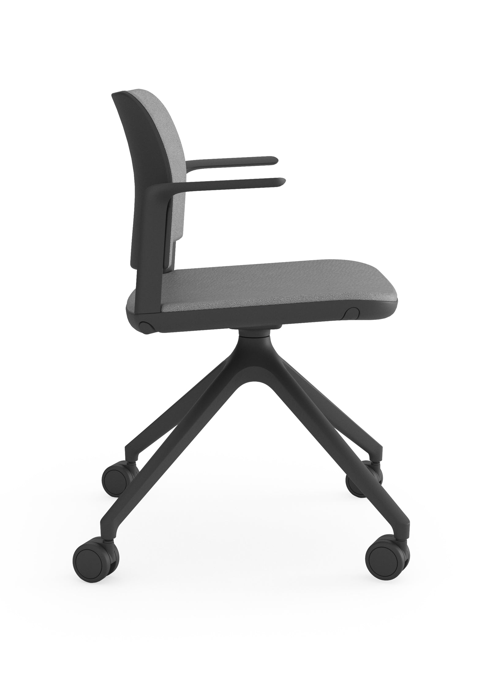 Silla Operativa CIAO OHS-12CB con brazos tapizada lateral