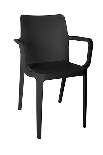 Silla Visitante SOLEI OHV-60 - negro