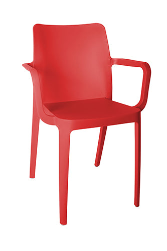 Silla Visitante SOLEI OHV-60 - rojo