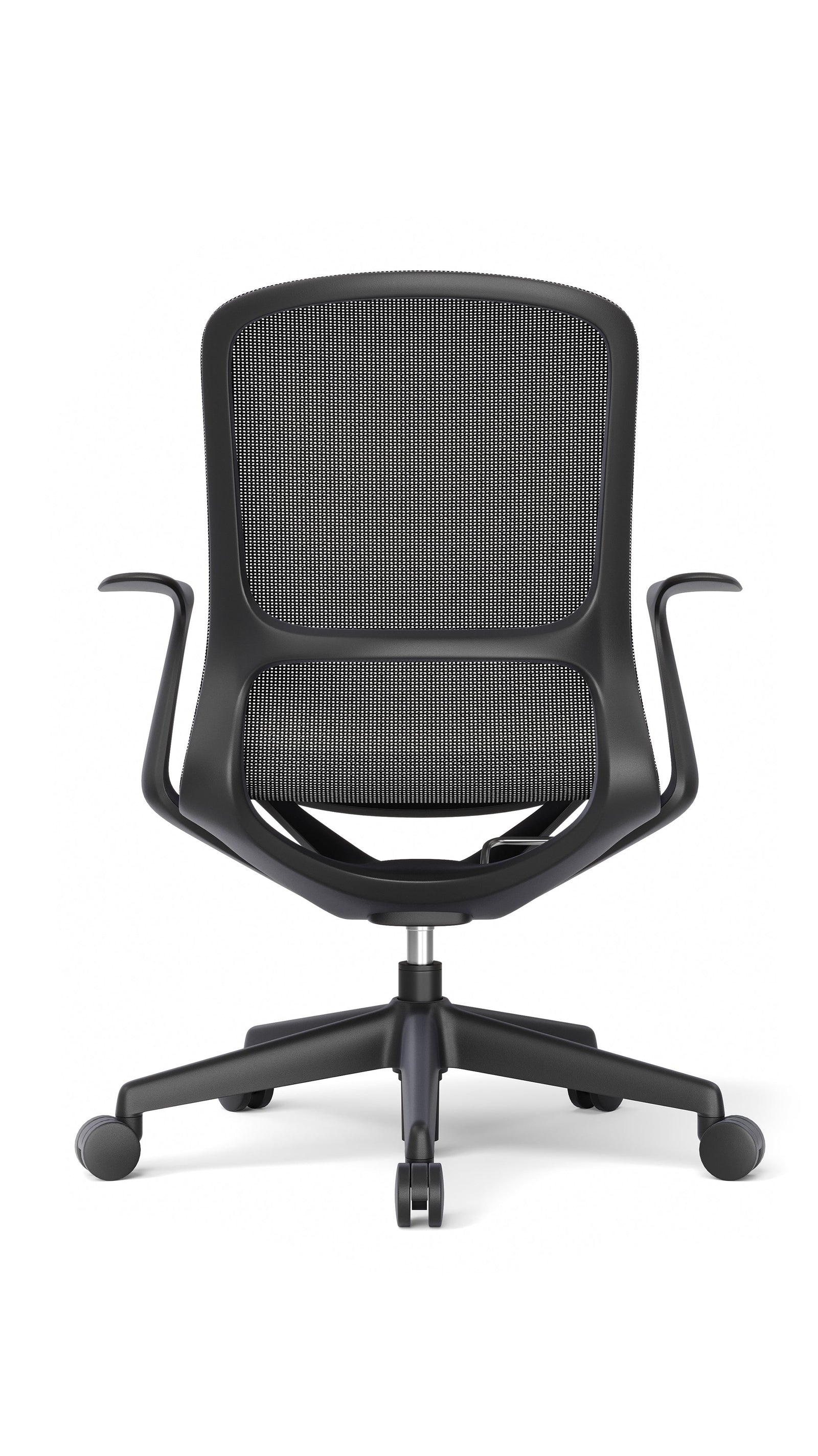 Silla Operativa Rainbow OHE-101n Negro - vista 3/4