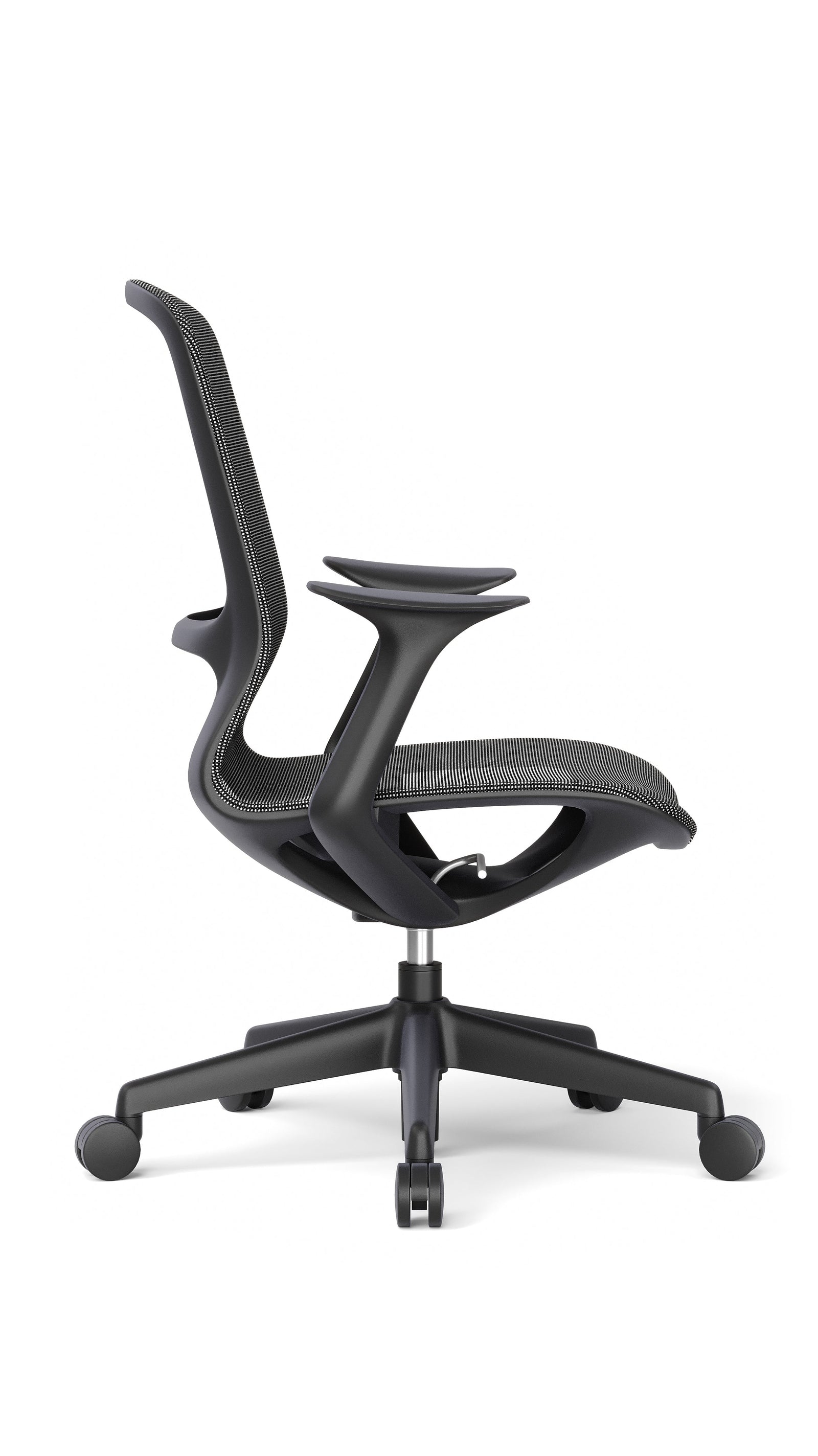 Silla Operativa Rainbow OHE-101n Negro - lateral