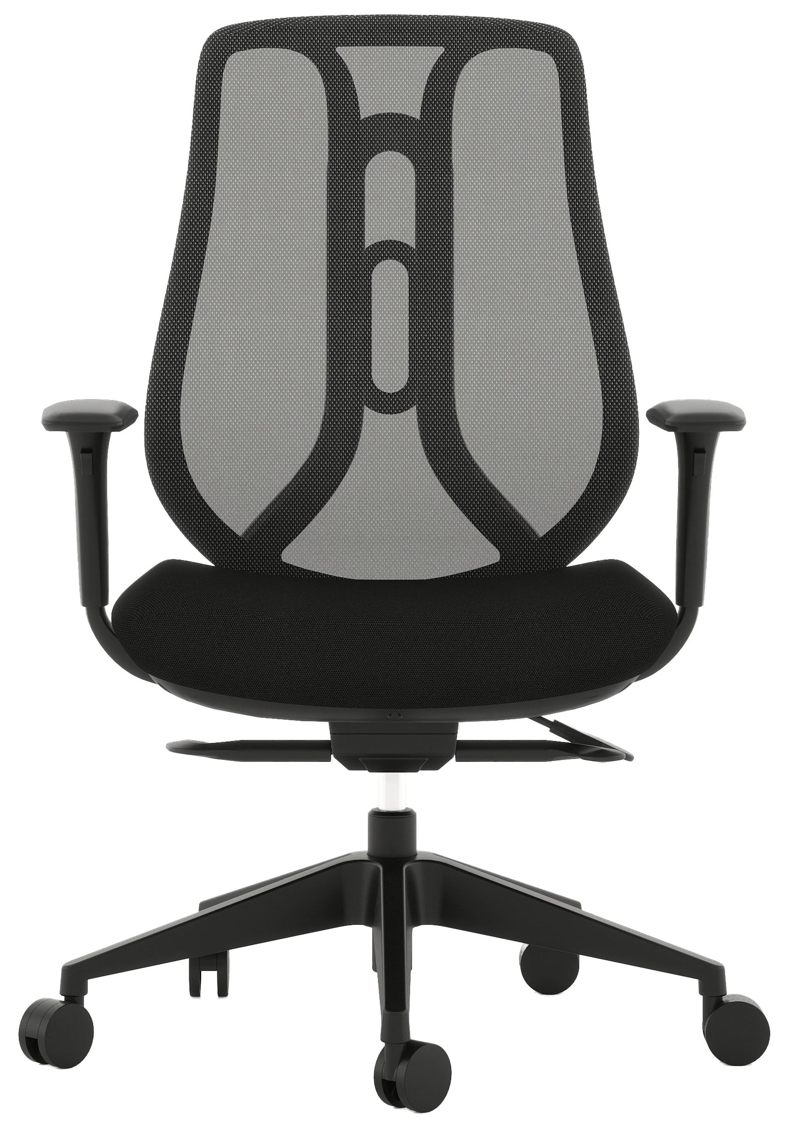 Silla Ejecutiva AC-40S acabado tapizado negro - vista frontal