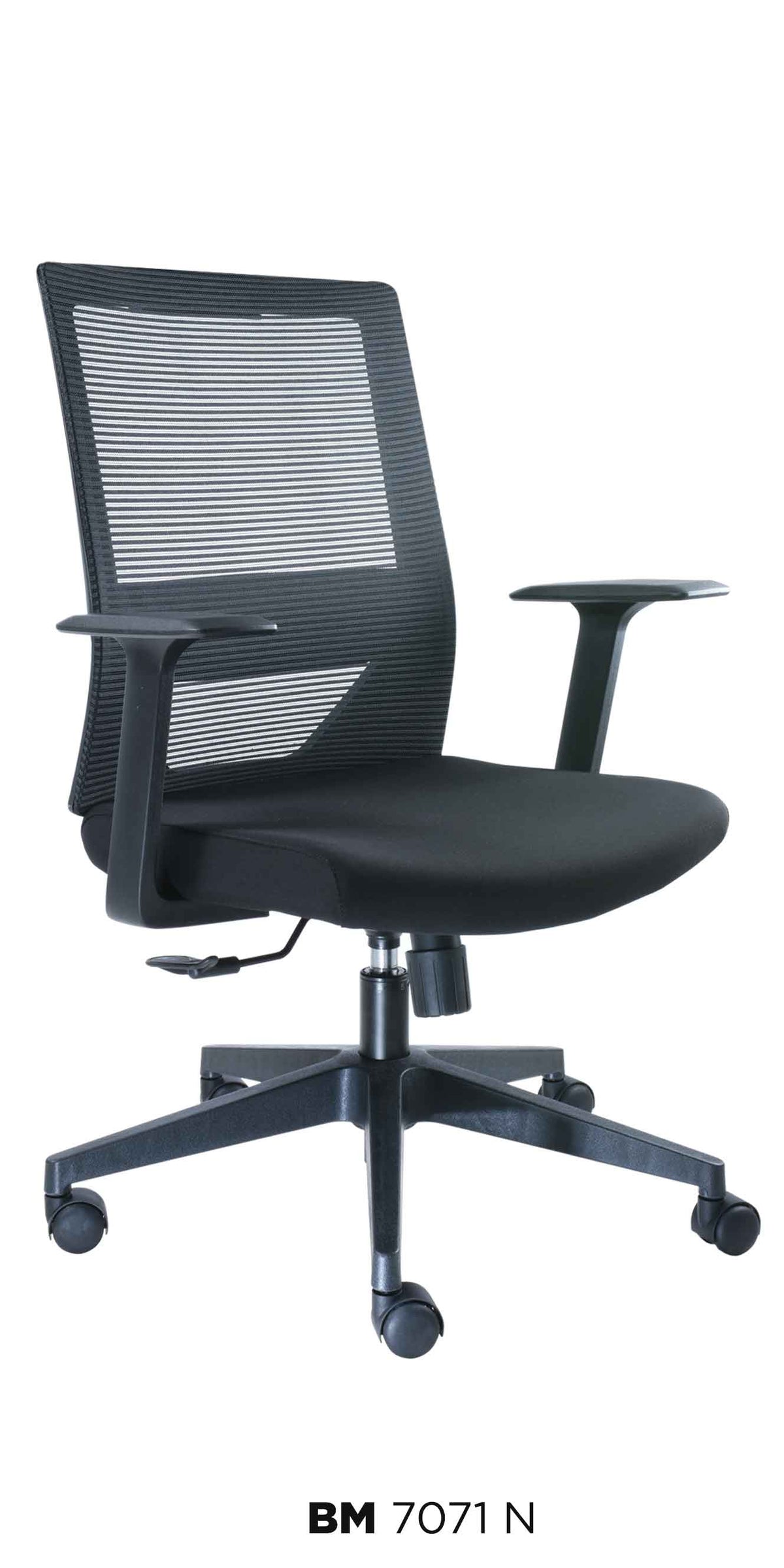Silla ejecutiva BM 7071 N respaldo alto de malla negra
