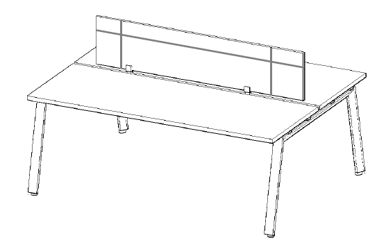 Mesa Bench Alpha 2P - OffiMobile