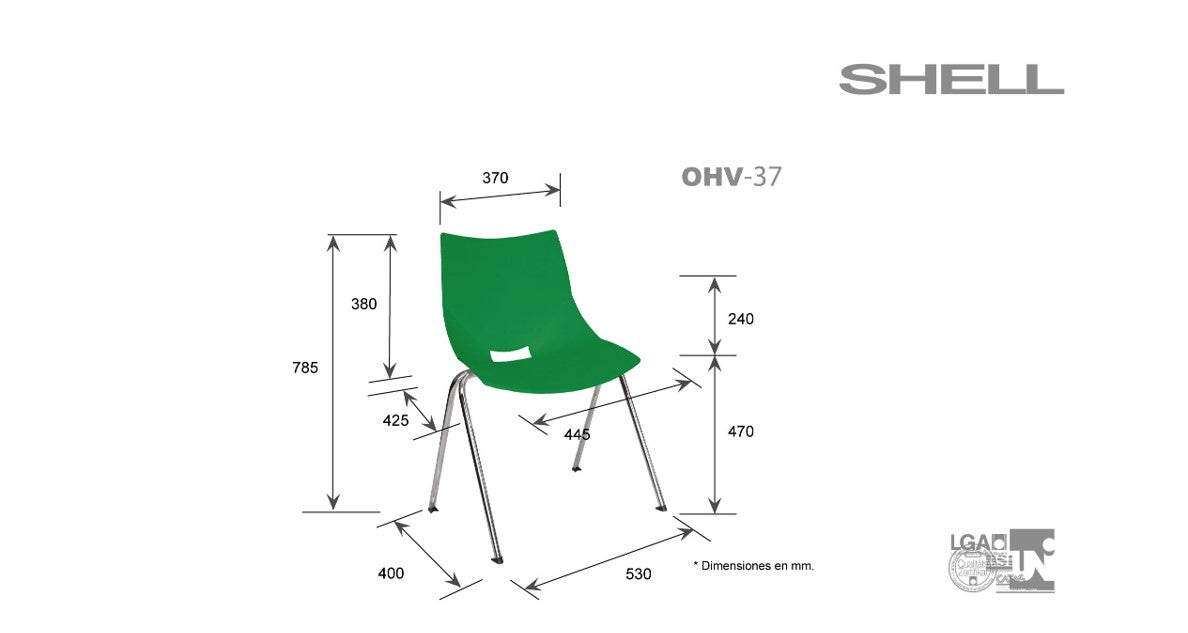 Silla Visitante Shell